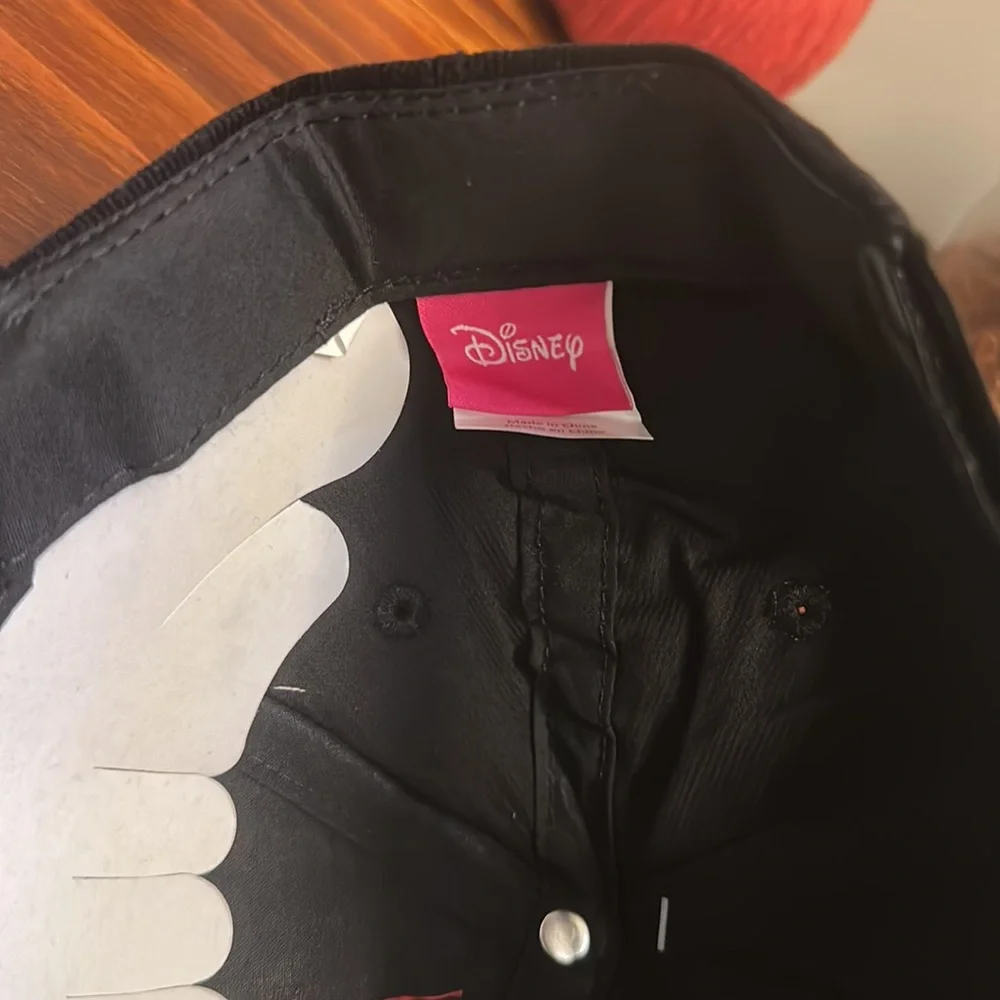 Disney girls Minnie Mouse Black Ball Cap Baseball Hat Mouse Ears & Bow